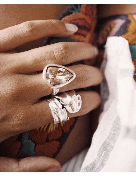 Anillo Uno de 50 "Pluma" ani0580mtl