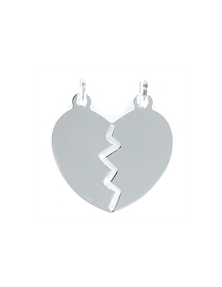 Colgante plata corazón partido 9097309