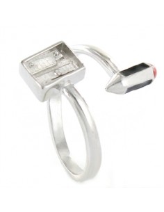 Anillo profe "Lápiz y sacapuntas" 9107527