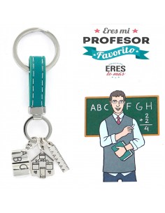 Llavero plata "Eres mi profesor favorito" 9109426