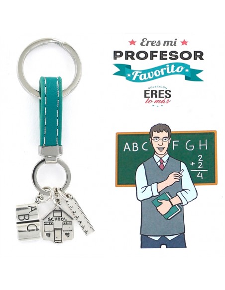 Llavero plata "Eres mi profesor favorito" 9109426