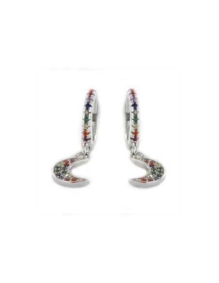 Aro venta por unidad"Luna arcoiris" 9109706