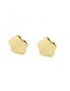 Pendientes chapados "flor" 9109030