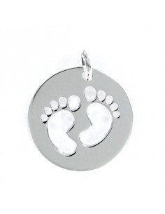 Colgante plata "Pies de bebé" 9098459 Promojoya