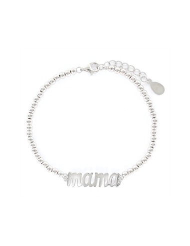 Pulsera plata "Mamá bolitas" 9106812 Promojoya