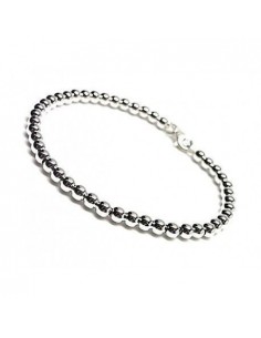 Pulsera plata bolas 04mm 15436