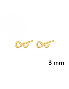 Pendientes venta por unidad "Infinito 3 mm" 9110488