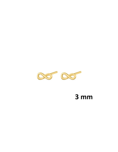 Pendientes venta por unidad "Infinito 3 mm" 9110488