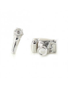 Pendientes plata "Periodista" 91108533