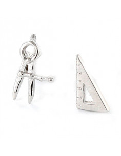 Pendientes plata "Arquitecta" 9108525