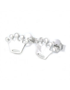 Pendientes plata "Coronas" 9107220