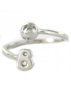 Anillo plata "Inicial B" 9109101
