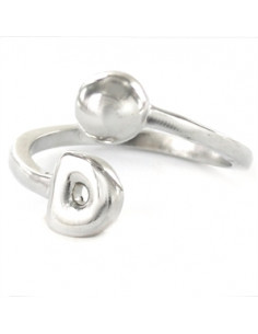 Anillo plata "Inicial D" 9109103