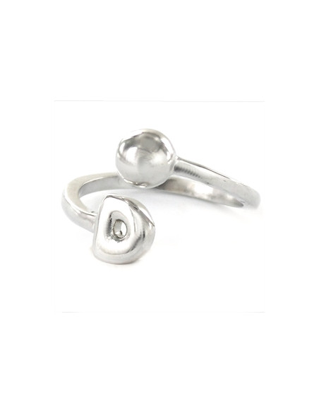 Anillo plata "Inicial D" 9109103