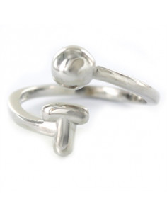 Anillo plata "Inicial T" 9109118