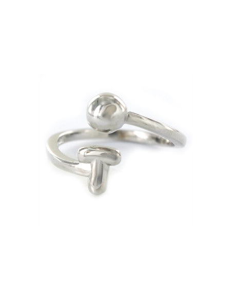 Anillo plata "Inicial T" 9109118