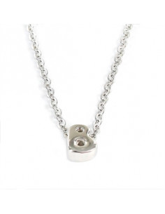 Gargantilla plata "Inicial B" 9109078