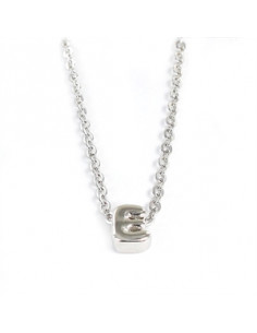 Gargantilla plata "Inicial E" 9109081