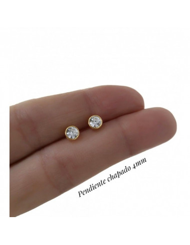 Pendiente venta por unidad "Chatón chapado" 31711