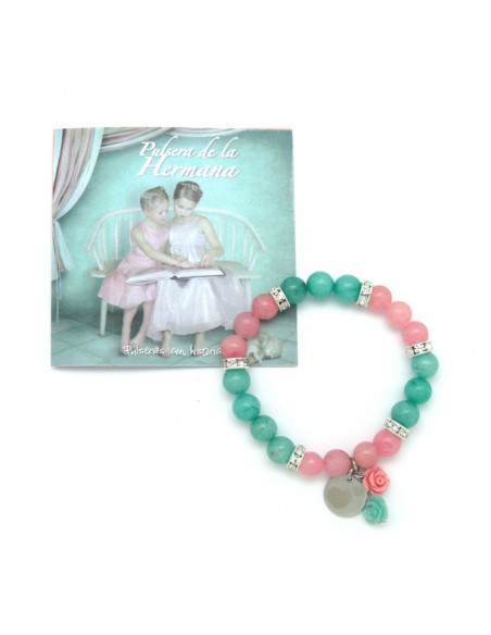 Pulsera con historia "Hermanas"
