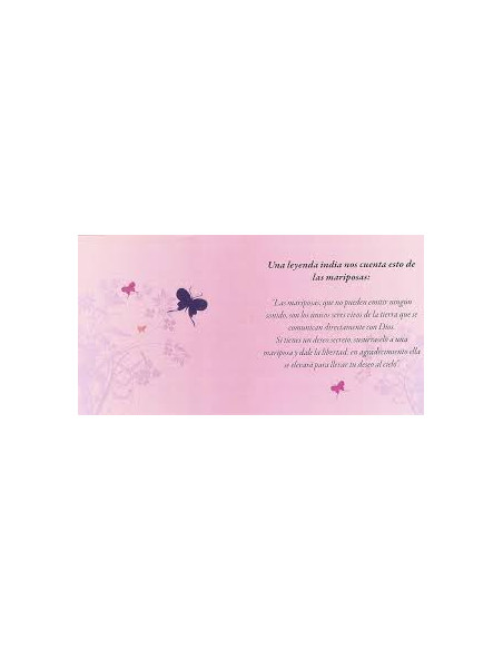 Pulsera con historia "Mariposa de los deseos"