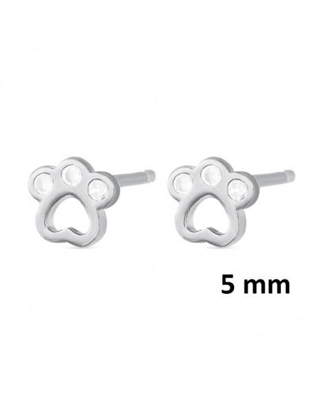 Pendiente venta por unidad "huella mascota 5mm" 9110454