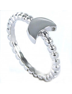 Anillo plata "Luna bolitas" talla M 9103696