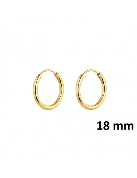 Pendientes plata "Aros 18mm" 9110598