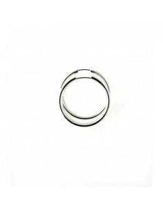 Pendientes plata "Aro ancho 25mm" 11616