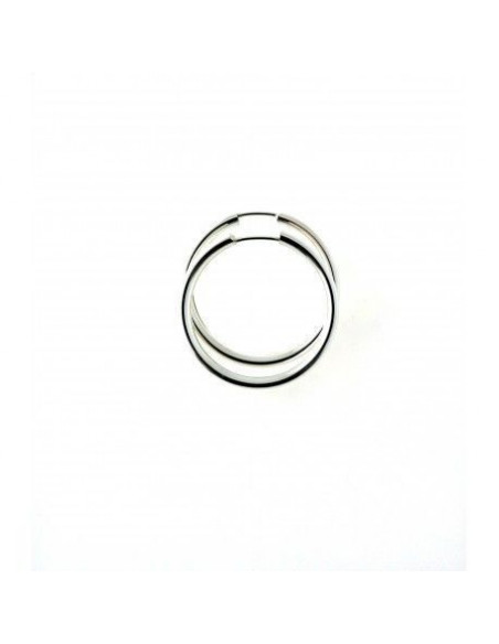 Pendientes plata "Aro ancho 25mm" 11616