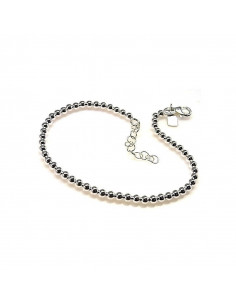 Pulsera plata "bolas 3mm" 27974