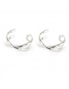 Ear cuff venta por unidad plata "cruzado" 9109747
