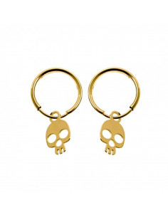 Pendientes venta por unidad "Aros calavera" 33940