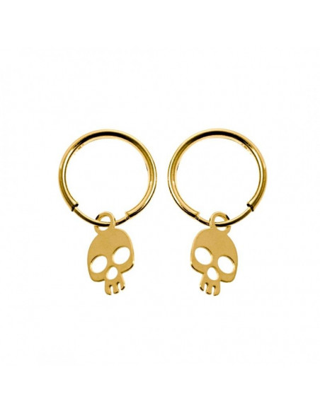 Pendientes venta por unidad "Aros calavera" 33940