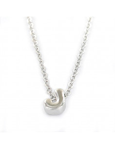 Gargantilla plata "Inicial J" 9109086