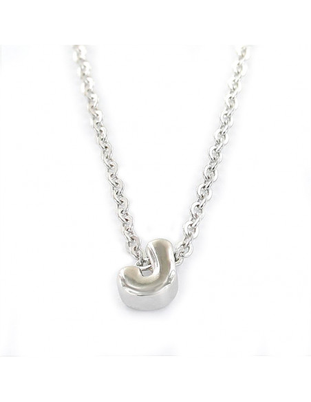 Gargantilla plata "Inicial J" 9109086