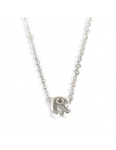 Gargantilla plata "Inicial R" 9109093