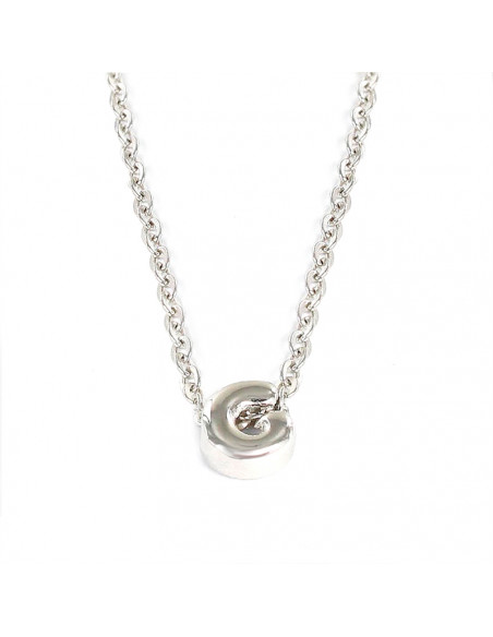 Gargantilla plata " Inicial G" 9109083