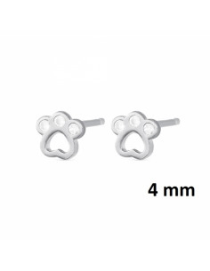 Pendiente venta por unidad "huella mascota 4mm" 9110453