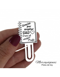 Marcapáginas plata "Eres el mejor profe" 11509 2