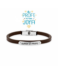 Pulsera Súper Profe cuero marrón 9111834