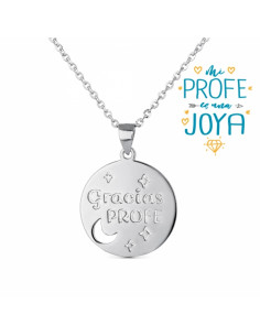 Collar plata "Gracias profe" 9102970