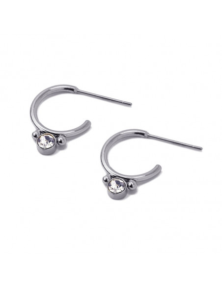 Pendientes Anartxy "Mini aros circonita" bpe609l