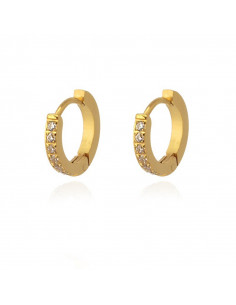 Pendientes Anartxy "Aro circonita 13mm" BPE570
