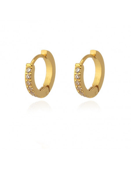 Pendientes Anartxy "Aro circonita 13mm" BPE570