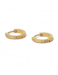 Pendientes Anartxy "Aro circonita 13mm" BPE570 2