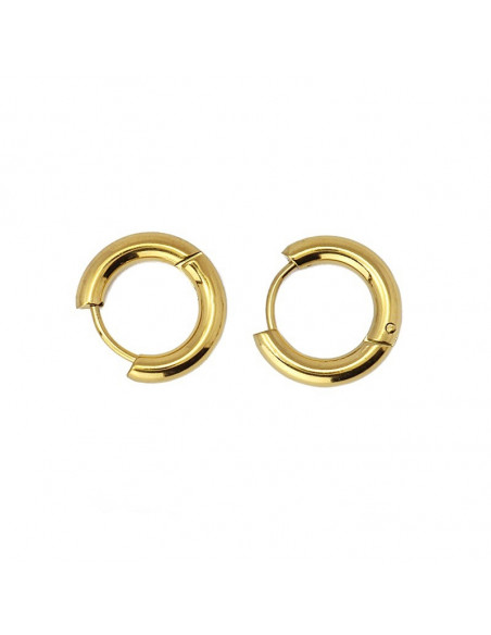 Pendientes Anartxy "aros anchos dorados" bpe568d