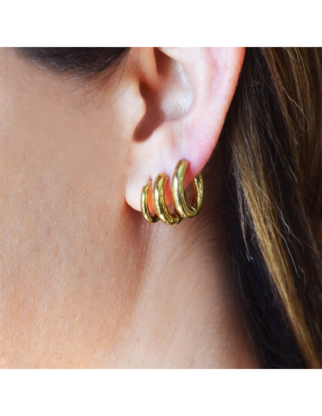 Pendientes Anartxy "aros anchos dorados" bpe568d