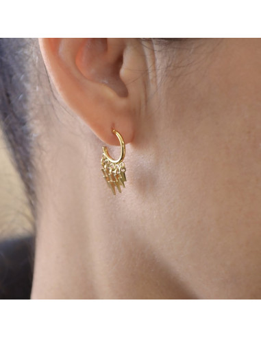 Pendientes Anartxy "Mini aros rayo" bpe710a