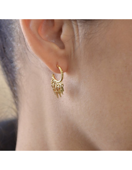 Pendientes Anartxy "Mini aros rayo" bpe710a